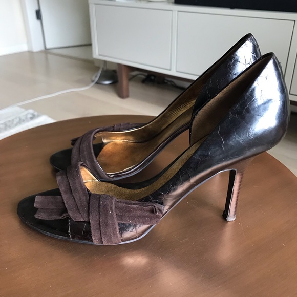Nine West open toe heels. Great condition. - Picture 3 of 5